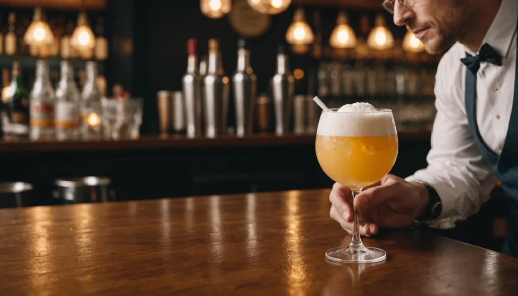 cocktail avec blanc d'oeuf